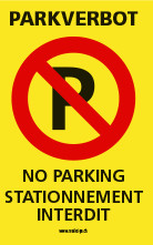 Warnaufsteller Parkverbot