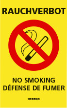 Warnaufsteller Rauchverbot