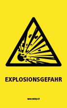 Warnaufsteller Explosionsgefahr
